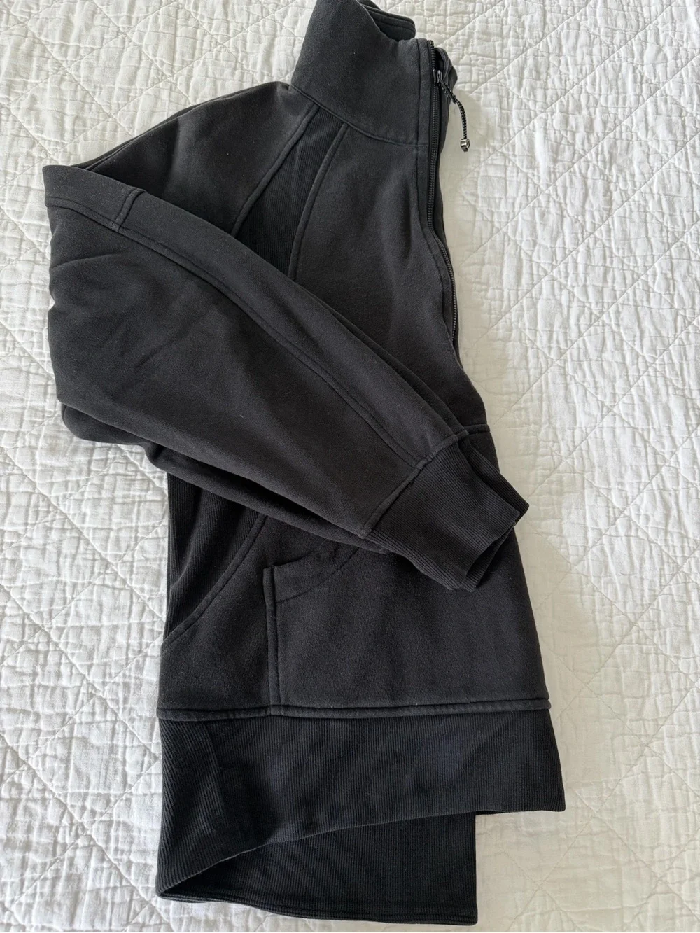 Lululemon Scuba oversized funnel-neck half zip wmn. sz. XS/S blk, good condition - Picture 13 of 13